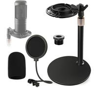 ChenQuanSarl-At2020 Support De Microphone De Table Réglable Avec Support Amortisseur, Protection Contre Le Vent En Mousse Et Protection Anti-Pop Pour Audio Technica At2020 At2020Usb+ At2035 Atr2500 M