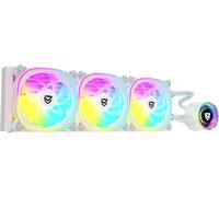 ChenQuanSarl-Atria X Liquid Cpu Cooling Argb 360Mm, Infinity Mirror 360 Degrees Rotatable, 3X 120Mm Pwm Argb Fans, Amd And Intel Compatible, Blanc