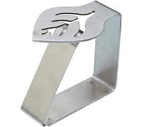ChenQuanSarl-Attaches Pour Nappes À Motif De Feuilles, Argent, 4 Pièces