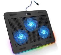 ChenQuanSarl-Aurora + Refroidisseur Pc Portable - 11" À 17" + Éclairage Rgb + Support Ordinateur Portable Gaming + Ventilateur Usb + Stable Et Solide + Compatible Avec Mac Et Ps4 + Nouveauté