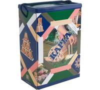 ChenQuanSarl-Baril Printemps 200 Planchettes Colorées (Vertes Roses Et Blanches), Jeu En Bois, Jeu De Construction, Dès 2 Ans