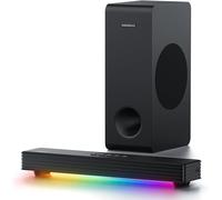 ChenQuanSarl-Barre De Son Pour Smart Tv 3.1Ch Pc Gaming Barre De Son Avec Subwoofer Éclairage Rvb Synchronisation Audio Système De Son Surround Bt 5.3/Hd-Arc/Optique/Aux/Usb Pour Home Cinéma