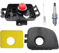 ChenQuanSarl-Base De Filtre À Air 595663, Couvercle De Filtre À Air 595660 Et Filtre En Mousse De Rechange Pour Tondeuse À Gazon Briggs Stratton 450E 500E 550E 550Ex