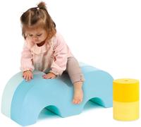 ChenQuanSarl-Blocs De Motricité - 2 Modules Évolutifs En Mousse - Dès 12 Mois - Pour Imaginer Toute Sorte D'Exercices - Coordination Et Équilibre - Matière Douce, Légère, Résistante - 60 X 21 X 18 Cm