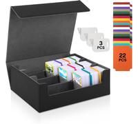Chenquansarl-Boîte À Cartes Pour Plus De 1800+ Cartes, Deck Box, Boîte À Cartes Pour Mtg, Boîte À Cartes À Jouer Avec 22 Séparateurs De Cartes, Boîte À Rabat Magnétique Pour Cartes Tcg Magic