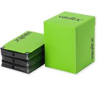 Chenquansarl-Boîte Deck Box Pour Cartes À Collectionner Et 150 Protèges-Cartes Noirs, Convient Pour 100+ Cartes Protégées, Grand Format Standard, Boîte De Rangement, Pour Le Jeu Mtg Commander, Tcg (V