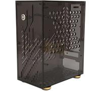 ChenQuanSarl-Boîtier D'Ordinateur Mini-Itx, Boîtier Pc Avec Panneau En Acrylique Transparent, Refroidissement À 360 Degrés, Coussinets De Pied Pour Carte Mère Flex 1U Power 170 X 170 Mm, Ssd