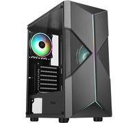 ChenQuanSarl-Boîtier Moyen Tour Atx Spacirc Xo Rgb Avec Panneau Vitré, Noir
