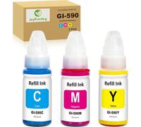 ChenQuanSarl-Bouteille D'Encre Compatible Gi-490 Gi-590 Gi-590Bk Gi-590C Gi-590M Gi-590Y Remplacement Pour Canon Pixma G1500 G1501 G1510 G2500 G2501 G2510 G3500 G3501 G35501 10 G4 500 G4510 G4511