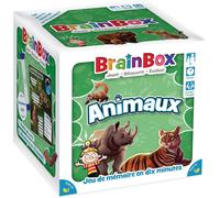 ChenQuanSarl-Brainbox Animaux - Jeu Educatif D'Observation Et De Mémoire Pour Enfants Dès 8 Ans - Testez Vos Connaissances Sur Les Animaux - Apprendre En S'Amusant - 1 Joueur & + - 10 Min - Version F