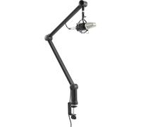 ChenQuanSarl-Bras Micro, Perche Micro Ajustable, Support Microphone Ms061, Bras Articulé 360° Rotatif Avec Suspensions Doubles, Porte Micro, Noir