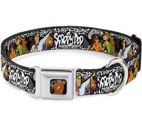 Chenquansarl-Buckle Down 9¿38,1 Cm Sdc-Scooby Doo Vi Complet Couleur Noir Collier De Chien