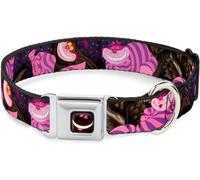 Chenquansarl-Buckle Down Dyec Yeux De Chat De Cheshire/Smile Couleurs Complète Collier De Chien