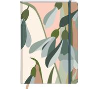 Chenquansarl-C - Un Carnet Rembordé Rigide Sapins / Perce-Neige - A5 14,8 X 21 Cm - 96 Pages Lignées Papier Blanc 90g - Elastique - Collection La Vie En Vosges ¿ 2 Visuels, Livraison Aléatoire