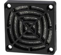 ChenQuanSarl-C15115 - Grille De Protection Pour Ventilateur 60 X 60 Mm Avec Filtre À Poussière Pour Boîtier D'Ordinateur Pc - Densité De Filtre 45 Ppi - En Plastique - Couleur Noir