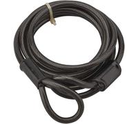 ChenQuanSarl-Câble Antivol En Acier Gainé Pvc Pour Vélo Et Abris De Jardin - Résistant Aux Tentatives De Coupe - Longueur 1.80M - Diamètre 6Mm - Couleur Noir -