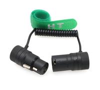 ChenQuanSarl-Câble Audio Xlr À Angle Droit 3 Broches Mâle Vers Femelle Pour Appareil Photo Fx3 Fx9 Canon, Microphone, Enregistreur, Mixeur, Appareils Sonores, Zoom Zaxcom, Profil Bas, Bobine Tressée