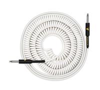 ChenQuanSarl-Câble D'Instrument De Guitare 11M Câble Pour Instrument Enroulé Pour Guitare Basse Droit À Droit Blanc