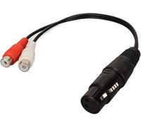 ChenQuanSarl-Câble Répartiteur Xlr Vers 2 Y, 3 Broches 1 Xlr Femelle Vers Double Câble Femelle, Adaptateur Asymétrique Pour Consoles De Mixage/Mixeurs, 20 Cm/7,9 Pouces