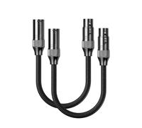 ChenQuanSarl-Câble Xlr 0,3 M, Lot De 2 Câbles Préampli Vers Ampli De Puissance, Blindage Durable Pour Amplificateur Za3 Zd3, Dac, Préampli, Microphone