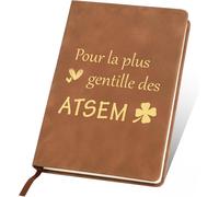 Chenquansarl-Cadeau Maitresse D'école Fin D'année,Journal Intime,Cadeau Personnalisé Maitresse,Carnet De Notes A5 Cuir,Cadeau Maitre D'école Fin D'année,Merci Maitresse Cadeau Atsem Institutrice,Cade