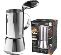 ChenQuanSarl-Cafetière À Expresso Classique En Acier Inoxydable 500 Ml - Cafetière À Induction Pour Tous Les Types De Plaques De Cuisson - Prépare 10 Tasses D'Expresso - Poignée Isolée Thermique - Po