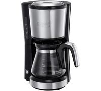 ChenQuanSarl-Cafetière Filtre Mini [Technologie Whirltech Pour Extraction & Arôme Optimaux, Inox] Compact (5 Tasses, Verseuse En Verre 0,6L, Filtre Permanent Amovible Inclus) 24210-56