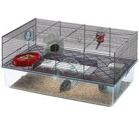 Chenquansarl-Cage Pour Hamsters Favola, Petits Rongeurs, Plastique Robuste Et Métal, Accessoires Inclus, 60 X 36.5 X 30 Cm