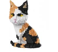 ChenQuanSarl-Calico Cat Mini Blocs De Construction En Forme De Chat Rappelant Votre Cadeau Félin Bien-Aimé Et Choix De Décoration