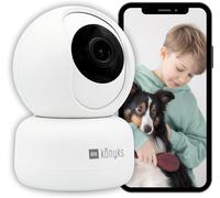 ChenQuanSarl-Camini 2 Caméra De Surveillance Intérieure Wifi Détection De Mouvements Et De Sons Sirène Intégrée Notifications Smartphone Vision Nocturne