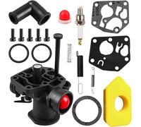 ChenQuanSarl-Carburateur Pour Débroussailleuse Kit Carburateur Pour Briggs & Stratton 499809 498809A 494406, Tondeuse À Gazon Et Filtre À Air 698369 Ressort De Régulateur 691859 692211 Membrane 79508