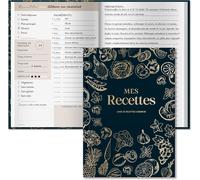 Chenquansarl-Carnet De Recettes À Remplir A5 Relié Français Livre De Recettes Vierge 224 Pages 100 Recettes Cahier De Cuisine Vide Pour Des Plats Familiaux Et Gourmands