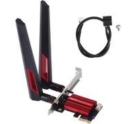 ChenQuanSarl-Carte Wifi 7260Ac Pro Pcie, 2,4 G/300 Mbps + 5G/867 Mbps Double Bande Bluetooth 4.0 Pcie Carte Réseau Sans Fil Avec 2 Antennes De Gain 10 Dbi, Pour 7 8 10 11