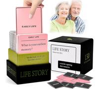 Chenquansarl-Cartes De Conversation Pour Familles, 150 Cartes D'entretien D'histoire De Vie, Apprenez À Connaître Les Parents Et Les Grands-Parents Pour Les Cartes De Conversation, Jeu Illustré Pour