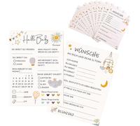Chenquansarl-Cartes De Jeu De Fête, Garçons Et Filles ¿ Imprimées Des Deux Côtés 10 Cartes Conseils Pour La Fête De Genre Reveal, Décoration De Fête