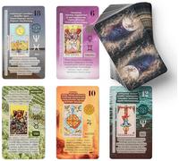 Chenquansarl-Cartes De Tarot Pour Débutants, Apprentis Du Tarot Avec Significations, Jeu De Tarot D'entraînement Avec Guide (En Anglais)