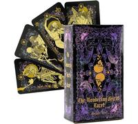 Chenquansarl-Cartes De Vagabond Jeux De Divination Cartes De Débutant Cartes De Sens Pour Le Dialogue De L'âme Révélant Le Voile Mystique,Cartes Commémoratives Vagabond Oracle Divinatoire Cadeaux (78