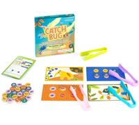 Chenquansarl-Catch The Bug Jeu De Société Pour Enfants Dès 5 Ans Pour Développer La Motricité Fine, Insectes En Bois, Pinces Et Plateaux
