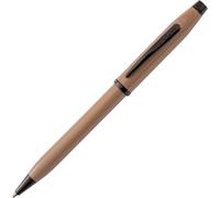 Chenquansarl-Century Ii Stylo À Bille, Bâtonnets M, Couleur D'écriture Noir, Avec Boîte Cadeau De Qualité Supérieure, Earthy Beige/Noir Pvd
