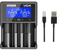 Chenquansarl-Chargeur 18650, Vc4, 4 Baies 18650 Chargeur Rapide Avec Écran Lcd, Pour Piles De Poche Rechargeables Au Lithium Ni-Mh Ni-Cd Aa Aaa 10440 26650 14500 16340 18560 25500