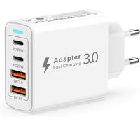 ChenQuanSarl-Chargeur Usb C Rapide, Chargeur Usb Multiple 40W 4 Port Avec Pd&Qc3.0, Pr Usb C Adaptateur Secteur Usb Type C Chargeur Rapide Pour Apple Iphone 15/14/13/12/11/Xs/X/8/7,Samsung Galaxy S23