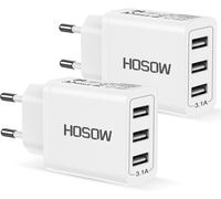 Chenquansarl-Chargeur Usb Multiple 2pack, Pr Usb Multiple 3-Port 15w/3.1a Chargeur Adaptateur Secteur Rapide Telephone Pour Iphone 16/15/14/13/12/11/Xs/X/8/7/6, Samsung Galaxy S25/S24/S23/S22/S21,Xia
