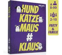ChenQuanSarl-Chien Chat Souris Hashtag Klaus ¿ Inventez Votre Mot Du Jour Et Déclenchez Le Chaos, Jeu De Cartes, Jeu De Fête Et Jeu De Réaction
