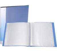 Chenquansarl-Classeur De Portfolio Au Format A4, Avec 10 Pages Et Des Pochettes En Plastique Transparent Pour Dossiers Et ?uvres D'art, Couleur Bleu Foncé