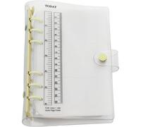 ChenQuanSarl-Classeur Rond A6 A5 À 6 Trous Avec Couverture En Pvc Coloré Et Fermeture À Bouton-Pression (Popcorn, A6)