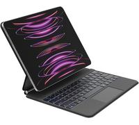 Chenquansarl-Clavier Bluetooth Pro Avec Étui Et Support Magnétique,Clavier Ipad,Contrôle Multi-Gestes,Fixation Magnétique,Qwertz,Touches Multimédia Pour Ipad M4 Pro 13