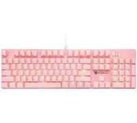 ChenQuanSarl-Clavier De Jeu Mécanique, Clavier Filaire, Rétroéclairage Led, Rose, 104 Touches, Disposition Américaine, Clavier De Jeu Avec Amovible, Interrupteur Rouge
