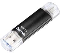 ChenQuanSarl-Clé Usb 3.0 ""Laeta Twin (Flas en, Otg, Aluminium, Usb 3.0, Jusqu'À 40 Mo/S, 64Gb) Noir
