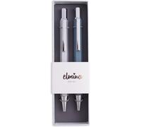 Chenquansarl-Coffret Cadeau Stylo À Bille Argent Et Turquo Pour Femme - Ensemble De Stylos Rechargeables De Qualité Supérieure Avec Encre Noire