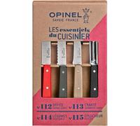 Chenquansarl-Coffret De 4 Couteaux De Cuisine Les Essentiels Loft - N°112 Office, N°113 Cranté, N°114 Légumes, N°115 Éplucheur - Rouge, Gris, Naturel, Noir